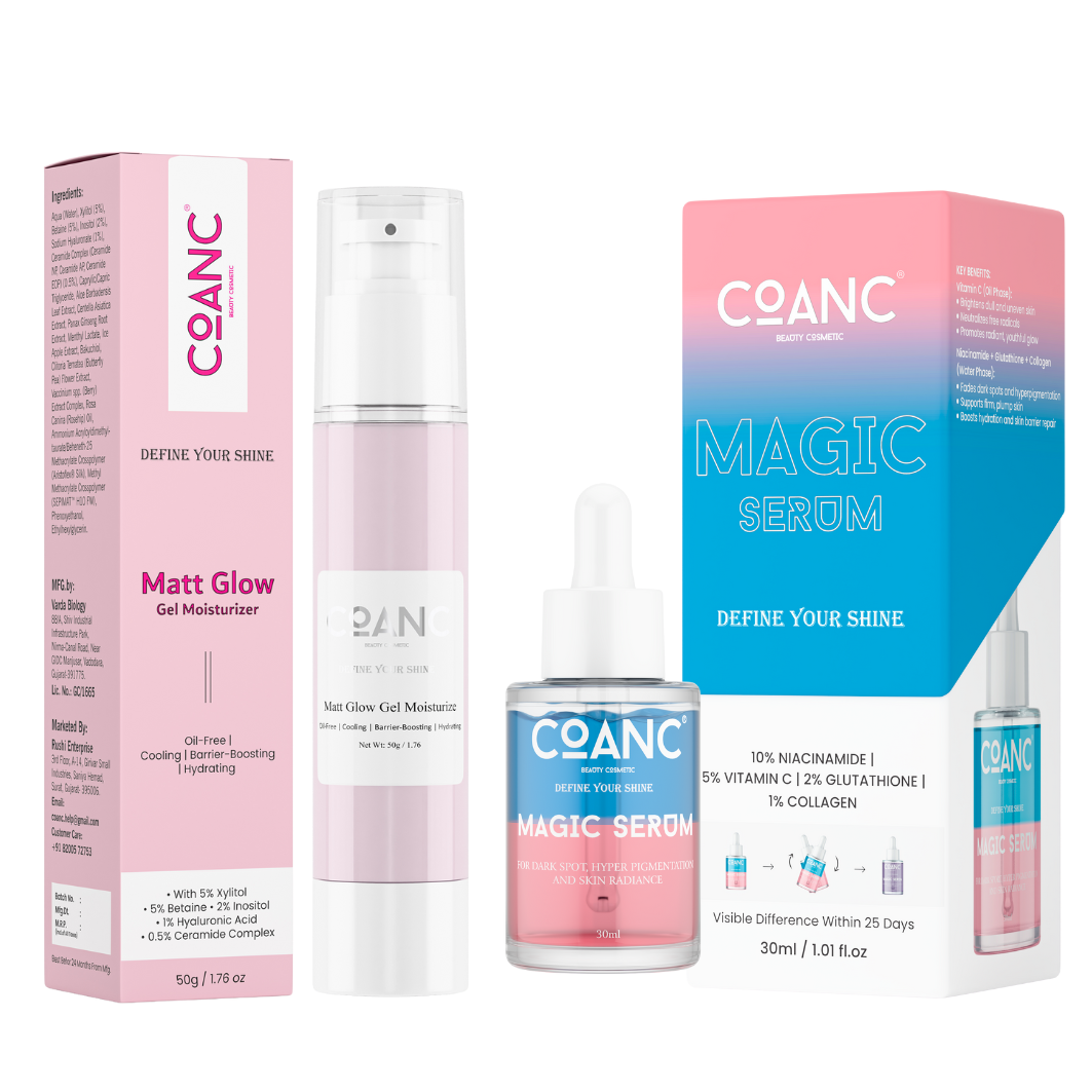Matt Glow Gel Moisturizer & Magic Serum For Glass Skin