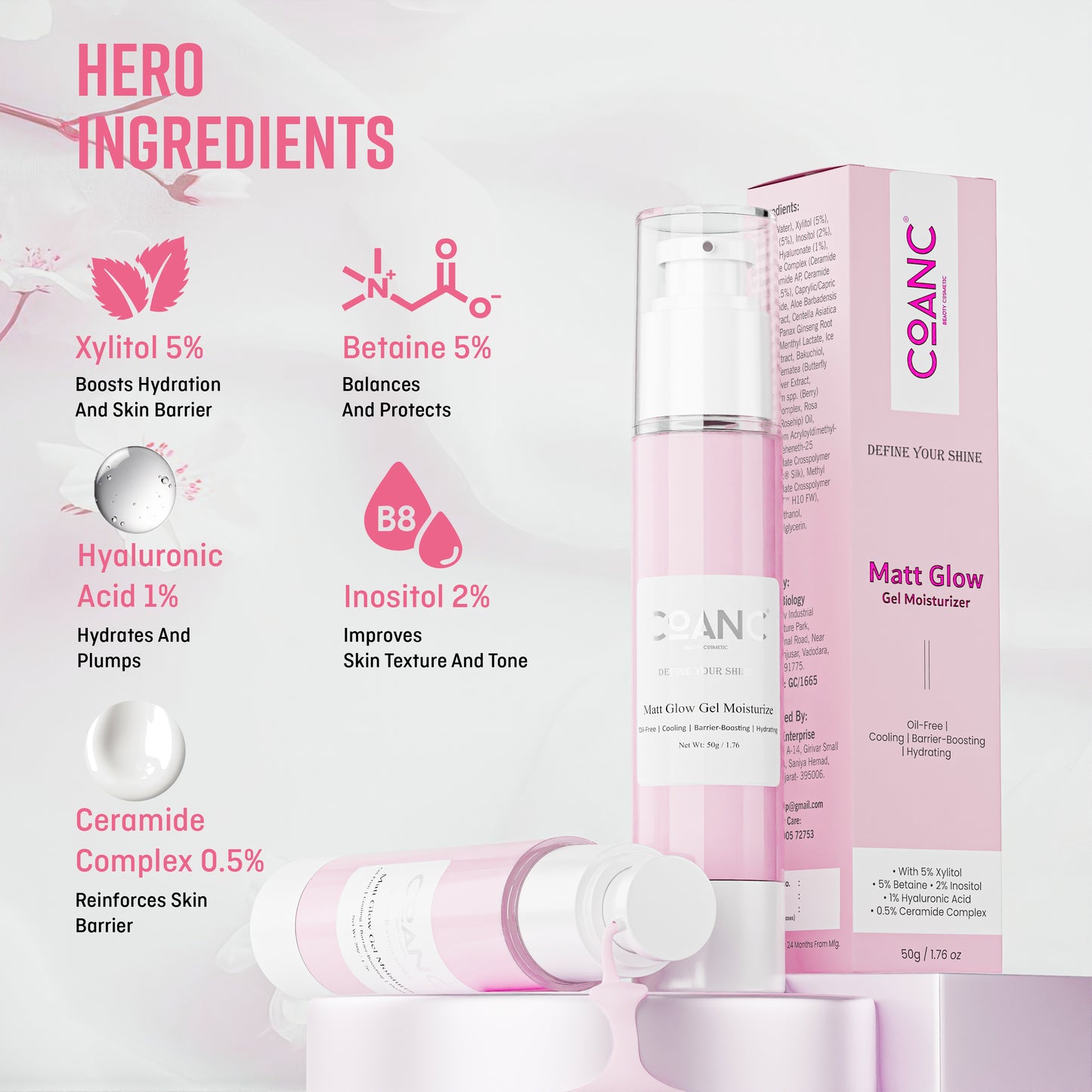 Sunscreen + Glitter Spray & Matt Glow Gel Moisturizer Combo