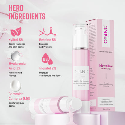 Sunscreen + Glitter Spray & Matt Glow Gel Moisturizer Combo