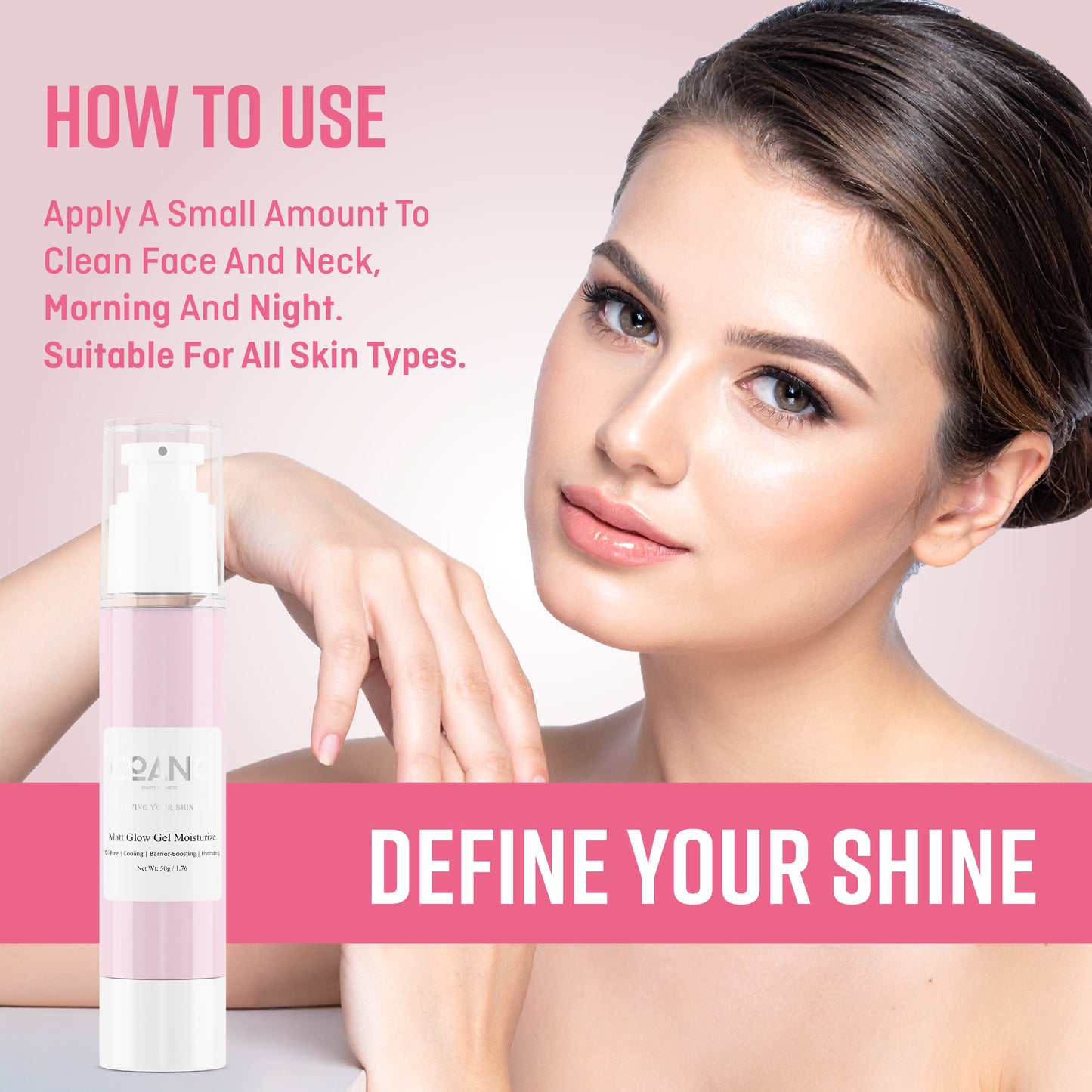 COANC India's 1st Oil Free Matt Glow Gel Moisturizer