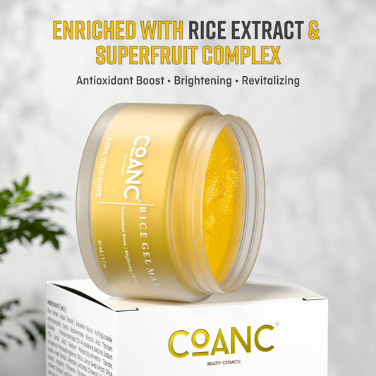 Rice Gel Mask For Glowing Skin & Magic Serum For Glass Skin Combo