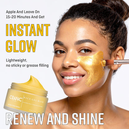 Rice Gel Mask For Glowing Skin & Magic Serum For Glass Skin Combo