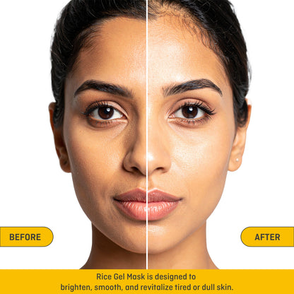 COANC Rice Gel Mask For Glowing Skin | Antioxidant Boost| Brightening | Revitalizing based on Japanese Skincare