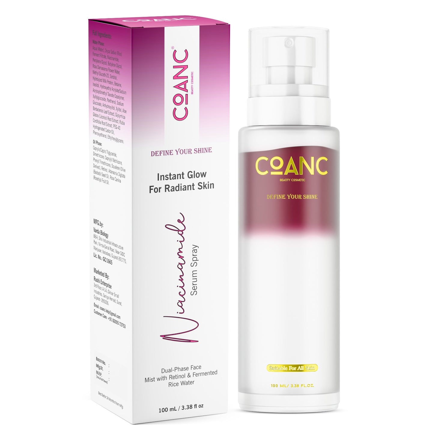 niacinamide serum spray