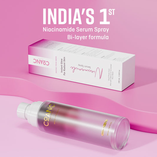 COANC India's 1st Dual-Phase Niacinamide Serum Spray Moisturizer