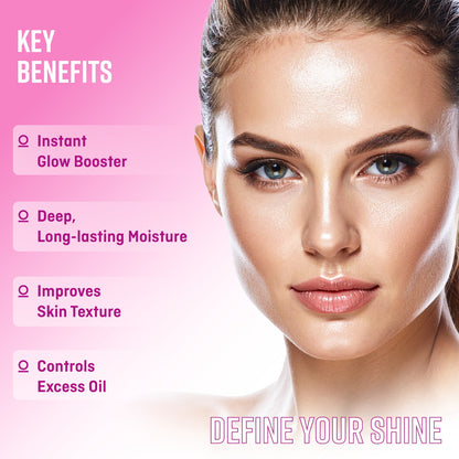 Sunscreen + Glitter Spray & Dual-Phase Niacinamide Serum Spray Moisturizer Combo