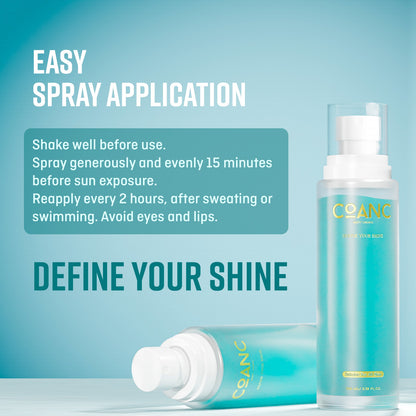 COANC India's 1st Glitter + Sunscreen Spray